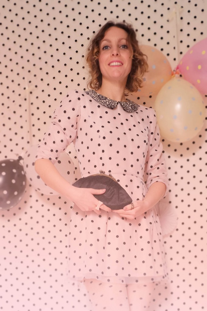 polka dot party outfit