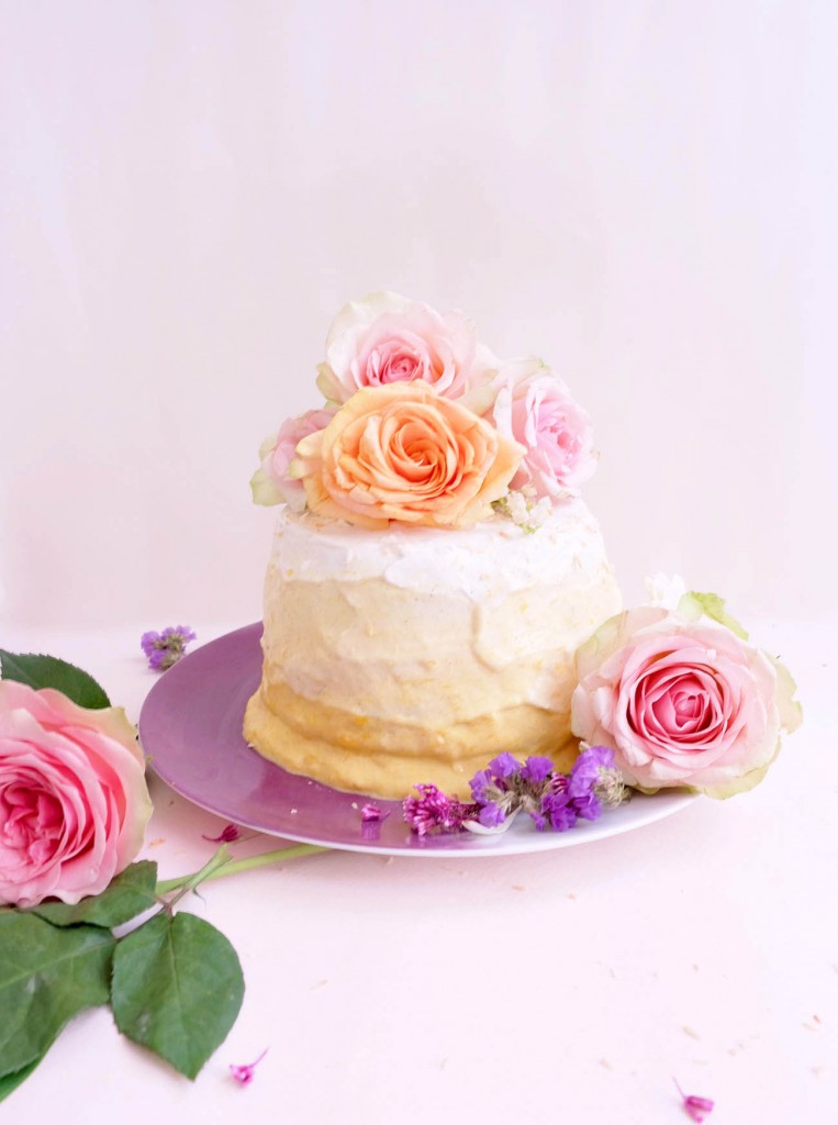 Ombre mango layer cake l bataille food #12 l mademoiselle bagatelles