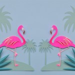 chloé-fleury-papercuts-flamingo-mademoiselle-bagatelles-fashion-design-color-inspiration-blog
